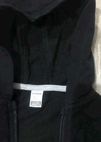 Erkek Çocuk Siyah Fermuarlı Kapüşonlu Sweatshirt - Görsel 3