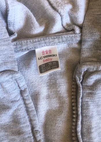 Erkek Çocuk Gri Kapüşonlu Fermuarlı Sweatshirt - Görsel 2