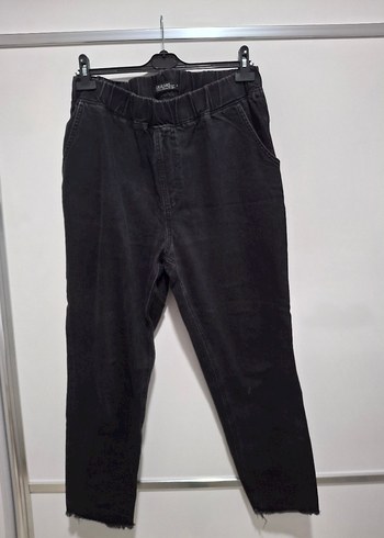 LC Waikiki Siyah Loose Fit Kadın Denim Boyfriend Pantolon