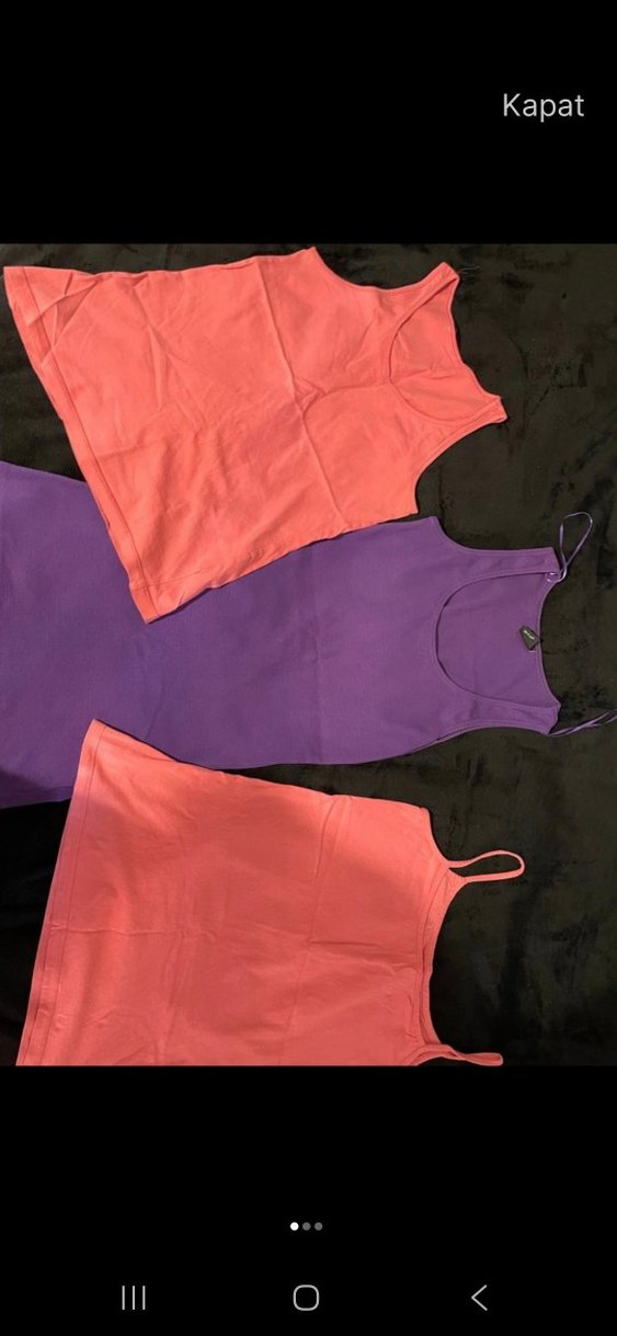 Pembe ve Mor Hamile Üstleri Midi Boy - Görsel 2