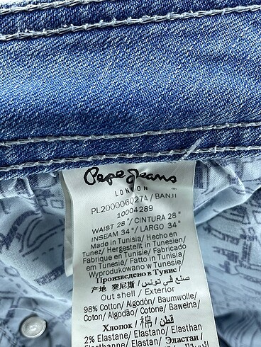28 Beden çeşitli Renk Pepe Jeans Jean / Kot %70 İndirimli.