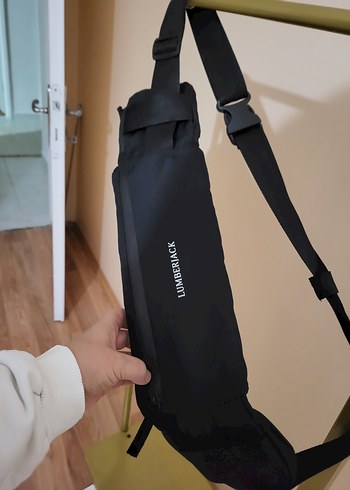 Lumberjack Siyah unisex Omuz ve bel Çantası - Görsel 3