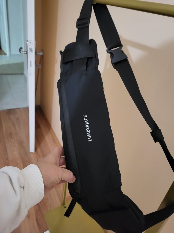 Lumberjack Siyah unisex Omuz  ve bel Çantası - Görsel 3