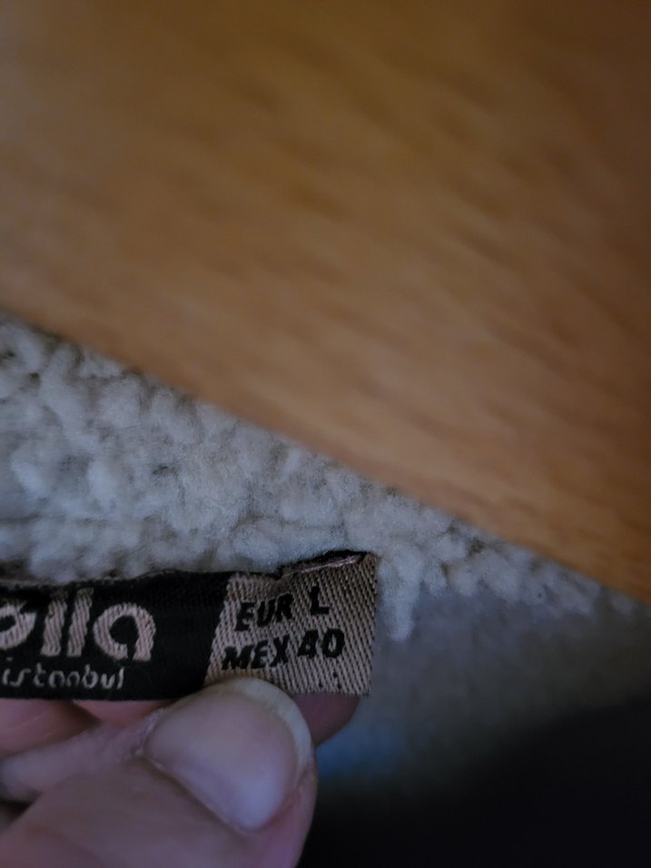 Kahverengi Süet Tüylü Kadın Ceket 40 beden - Görsel 5