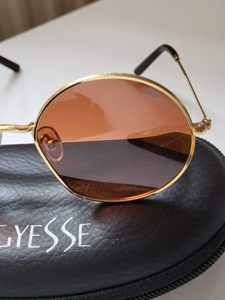 orjinal fila marka Parlak Kahverengi Kadın Güneş Gözlüğü SIFIR - Görsel 2