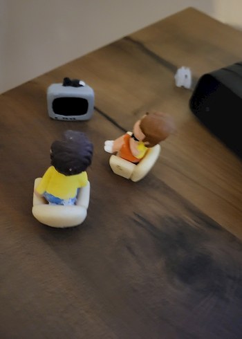 Kahverengi ve Gri Mini Figür Seti - Görsel 3