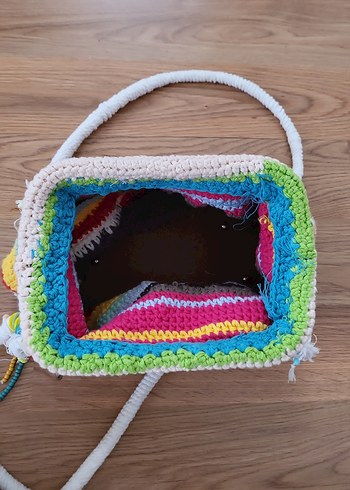 Renkli Örgü Bohem Kadın Çantası
el örgüsü - Görsel 3