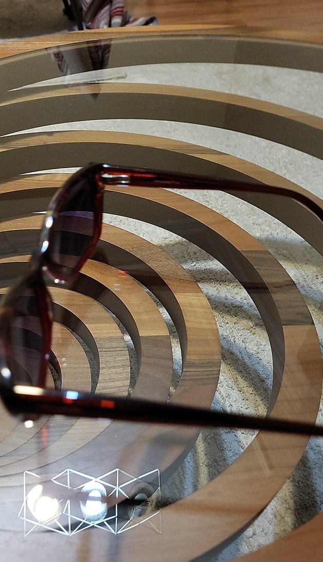 Kahverengi Retro Şeffaf Kadın Güneş Gözlüğü - Görsel 2