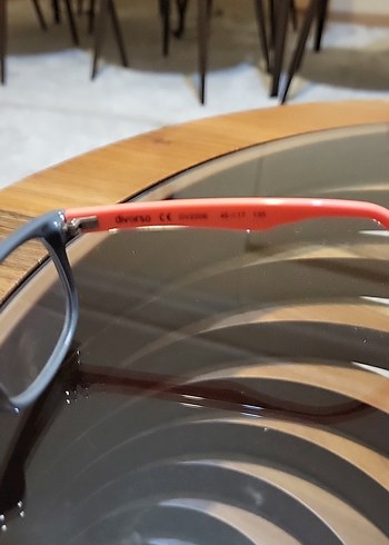 Kırmızı Tokalı Minimalist Kadın  Çocuk Gözlüğü - Görsel 2