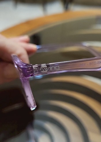 Şeffaf Mor kız çocuk gözlüğü - Görsel 2