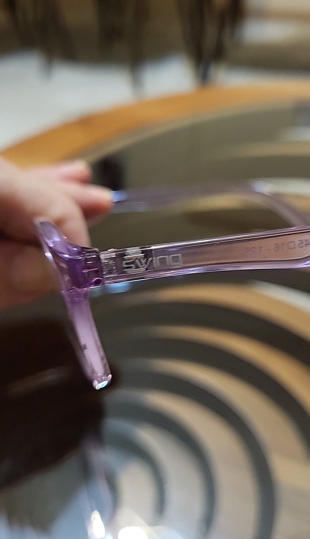 Şeffaf Mor kız çocuk gözlüğü - Görsel 2