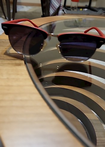 Kadın Retro Kırmızı Parlak Gözlük - Görsel 4