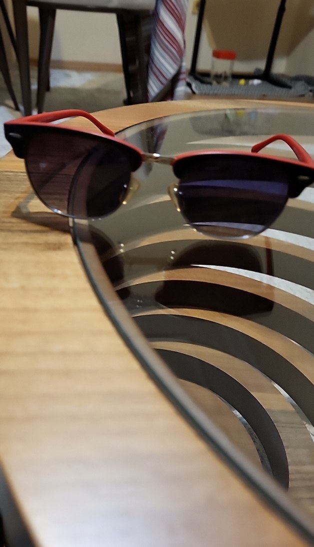 Kadın Retro Kırmızı Parlak Gözlük - Görsel 4