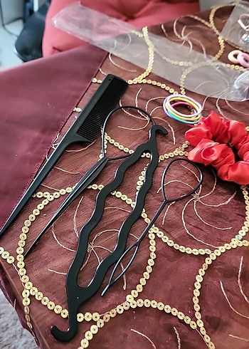  Beden Siyah Püsküllü Avant-Garde Saç Aksesuarları