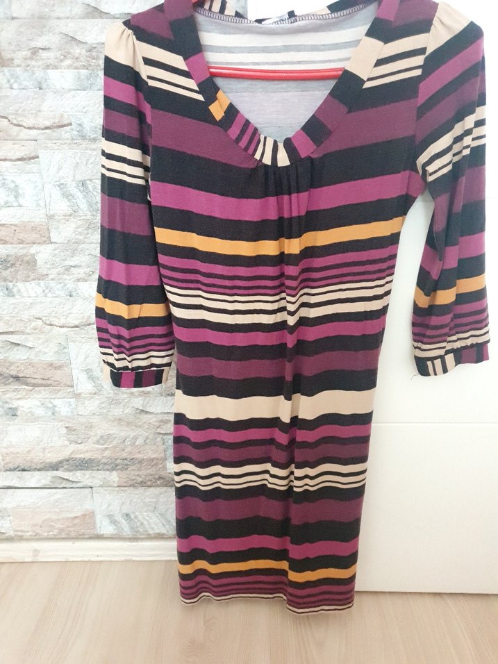 Bohem Çok Renkli Midi elbise - Görsel 4