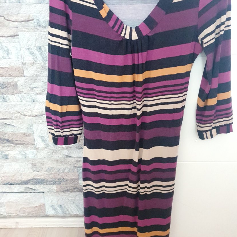 Bohem Çok Renkli Midi elbise - Görsel 3