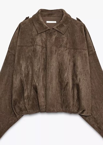 Zara Viral Süet Bomber Ceket