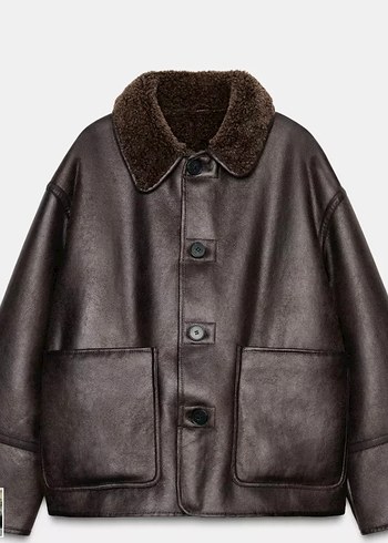 Zara yeni sezon çift taraflı biker mont