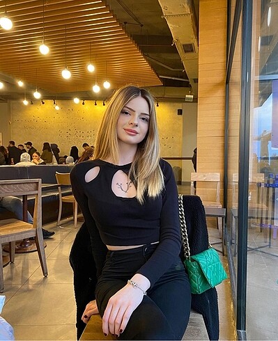 Siyah Crop Büstiyer
