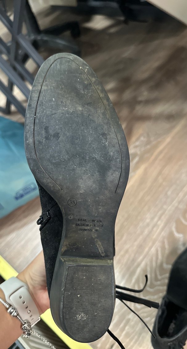 Siyah Süet Kadın Topuklu Bot - Görsel 3