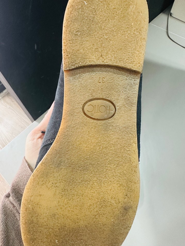 Kadın Lacivert Süet Dolgu Topuklu Oxford Ayakkabı - Görsel 2