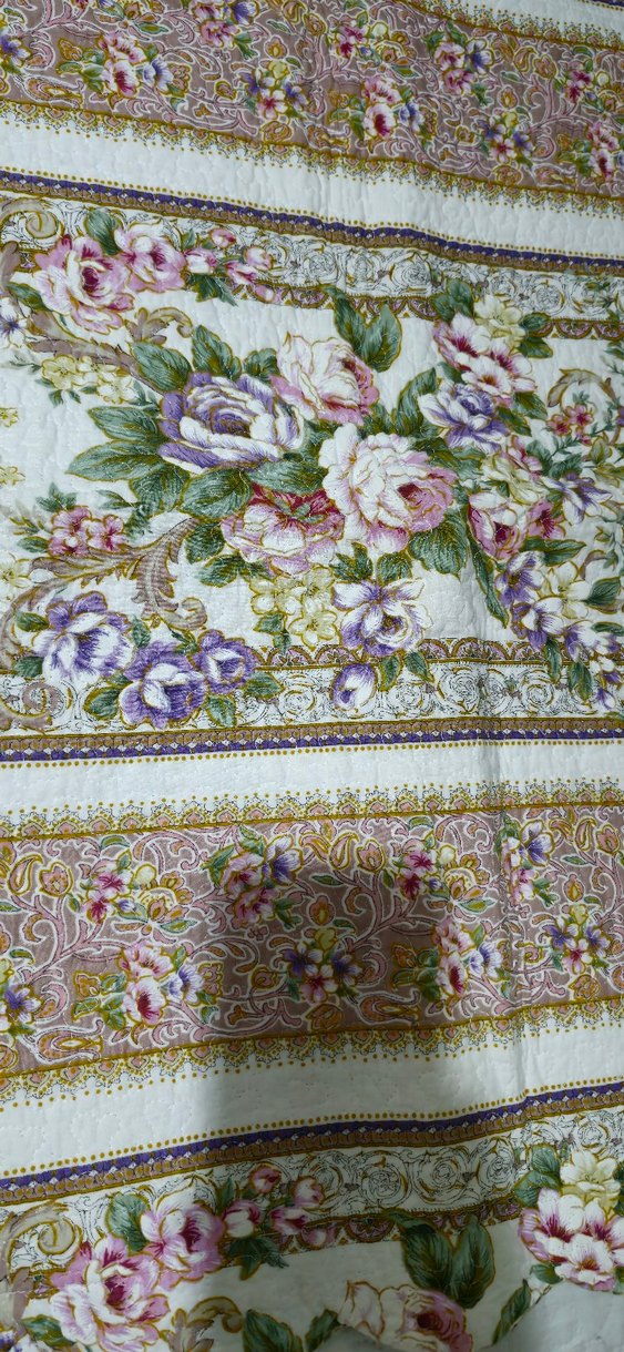 Çiçek Desenli Pastel Renk Yatak Örtüsü - Görsel 5