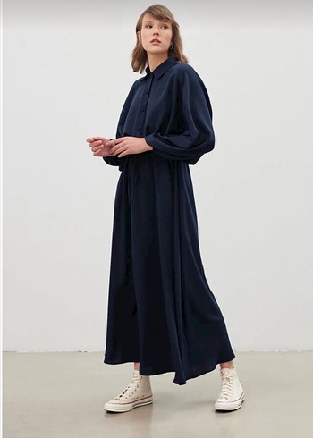 Suud Collection Lacivert Elbise