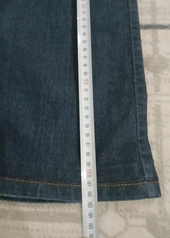 Lacivert Kadın Normal Kesim Midi Kot Pantolon - Görsel 7