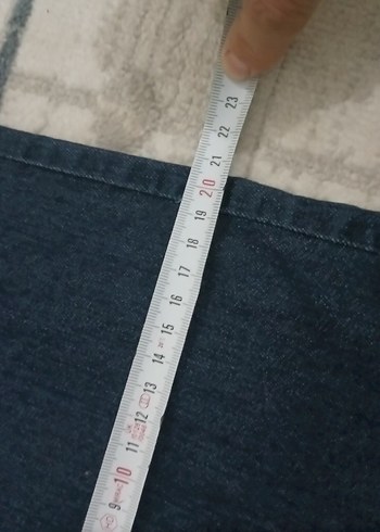 Lacivert Kadın Normal Kesim Midi Kot Pantolon - Görsel 8