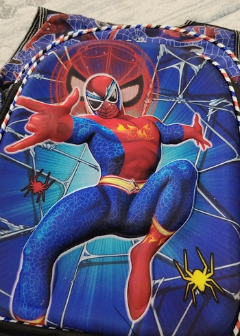 Renkli Örümcek Adam Temalı Çocuk Okul Çantası - Görsel 8