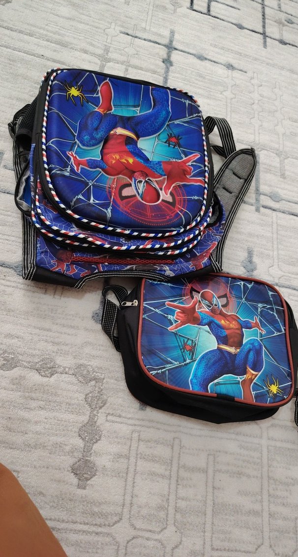 Renkli Örümcek Adam Temalı Çocuk Okul Çantası - Görsel 5