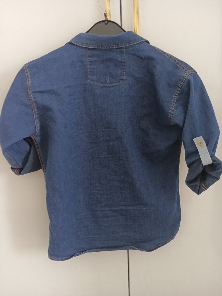 erkek çocuk İnce kot gömlek - Görsel 2