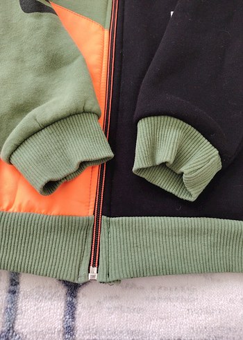 Erkek Kapüşonlu Fermuarlı Sweatshirt - Görsel 3