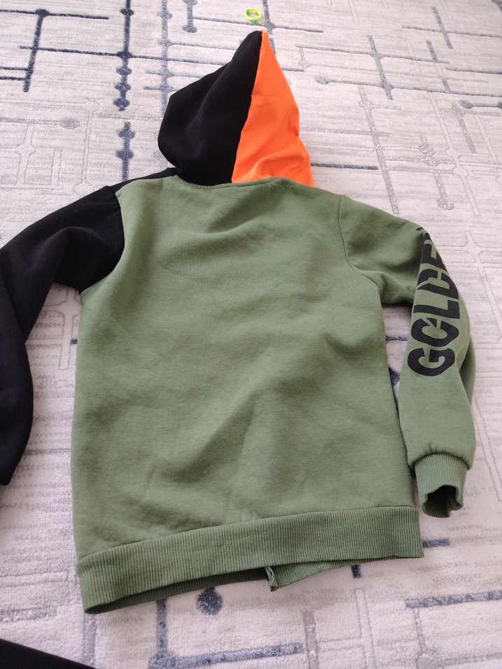 Erkek Kapüşonlu Fermuarlı Sweatshirt - Görsel 5