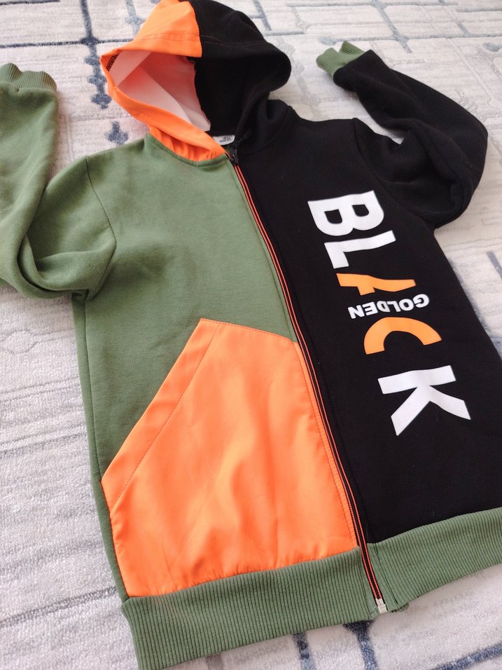 Erkek Kapüşonlu Fermuarlı Sweatshirt - Görsel 2