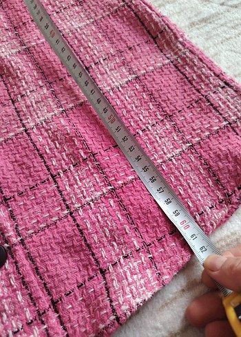 Düğmeli Pembe Uzun Kollu Kadın Gömlek - Görsel 4