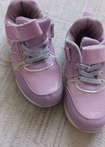 Kız Çocuk Pembe Cırtlı Spor Ayakkabı - Görsel 5