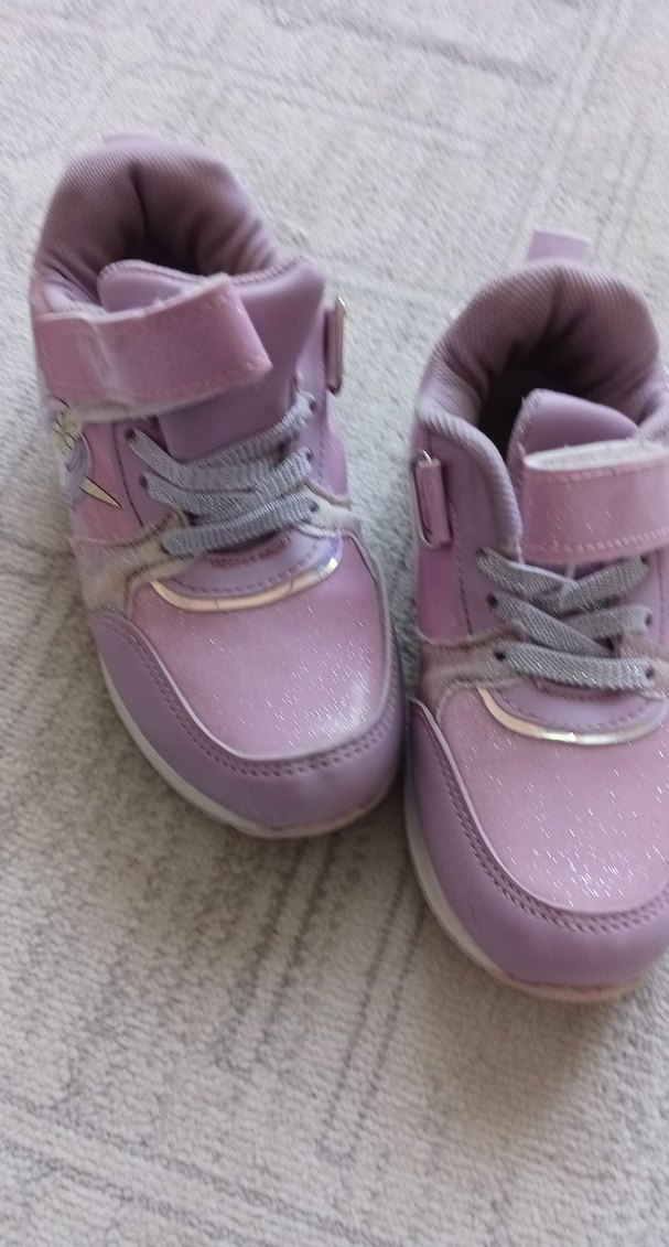 Kız Çocuk Pembe Cırtlı Spor Ayakkabı - Görsel 5