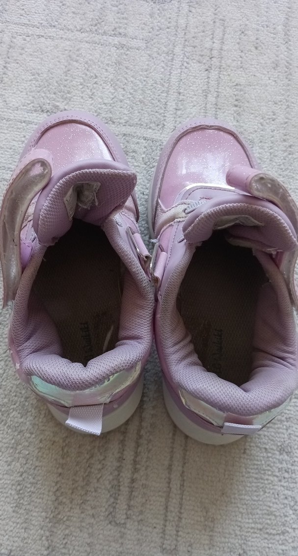 Kız Çocuk Pembe Cırtlı Spor Ayakkabı - Görsel 2