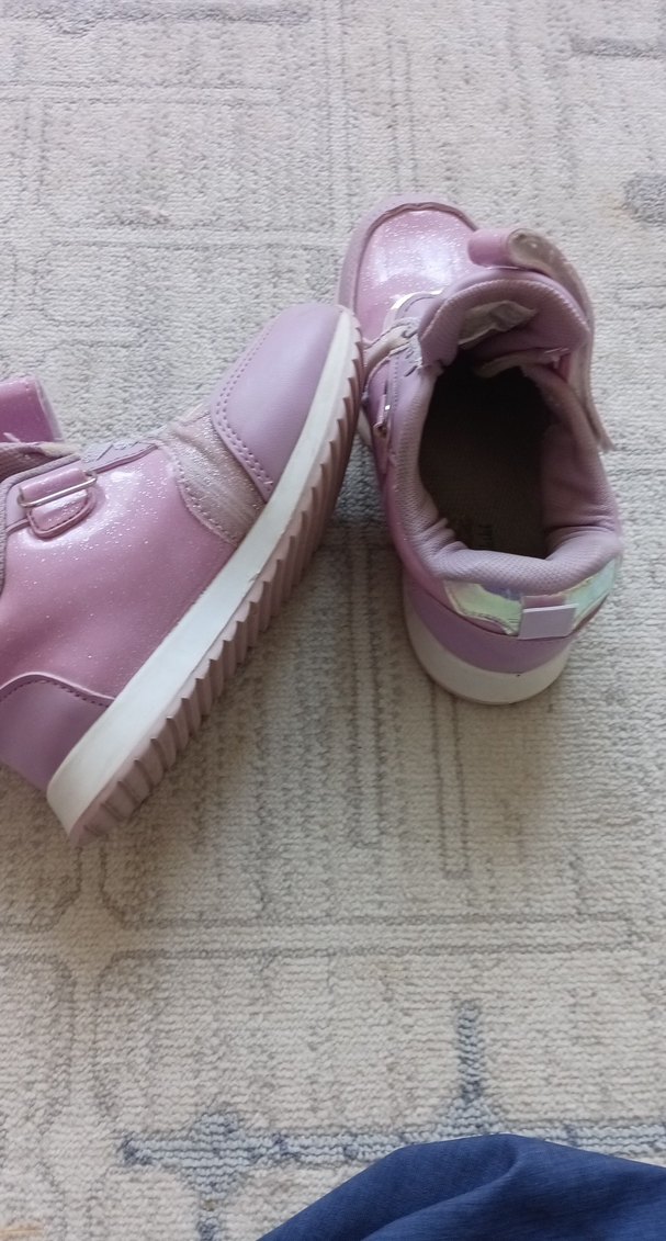 Kız Çocuk Pembe Cırtlı Spor Ayakkabı - Görsel 3