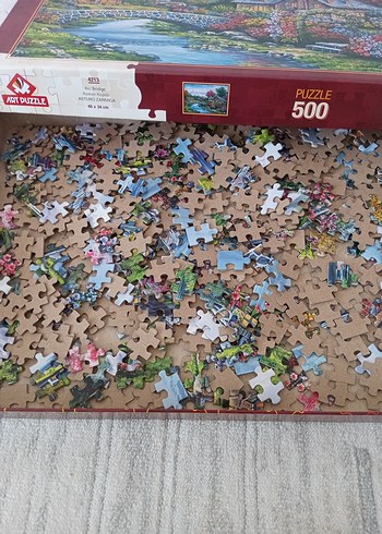 500 Parçalı Renkli Doğa Manzarası Puzzle - Görsel 3