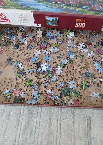 500 Parçalı Renkli Doğa Manzarası Puzzle - Görsel 4