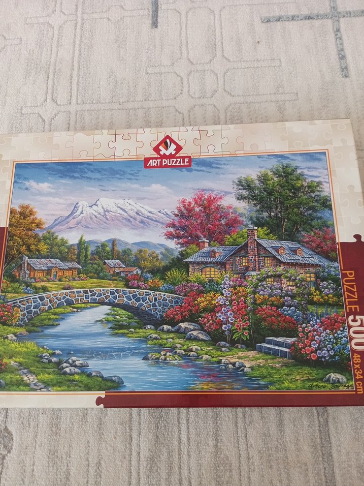 500 Parçalı Renkli Doğa Manzarası Puzzle - Görsel 2