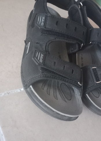 Erkek Siyah Spor Bantlı Sandalet - Görsel 2