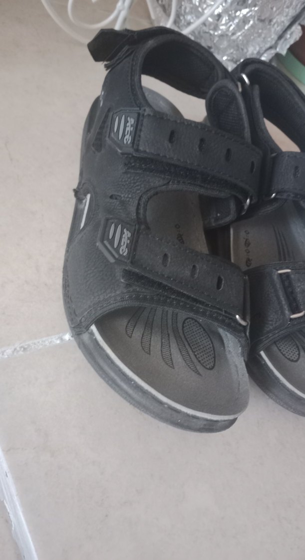 Erkek Siyah Spor Bantlı Sandalet - Görsel 2