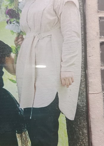 LC Waikiki Beli Kemerli Bej tunik gömlek