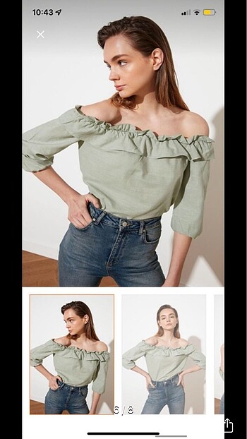 Mint yeşili bluz