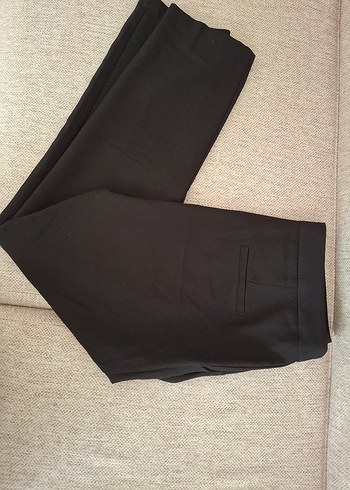 Kadın Siyah Regular Fit Kumaş Pantolon - Görsel 2