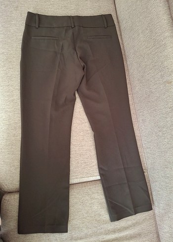 Sentez Kadın haki Kumaş Pantolon Kemerli Midi Boy - Görsel 2