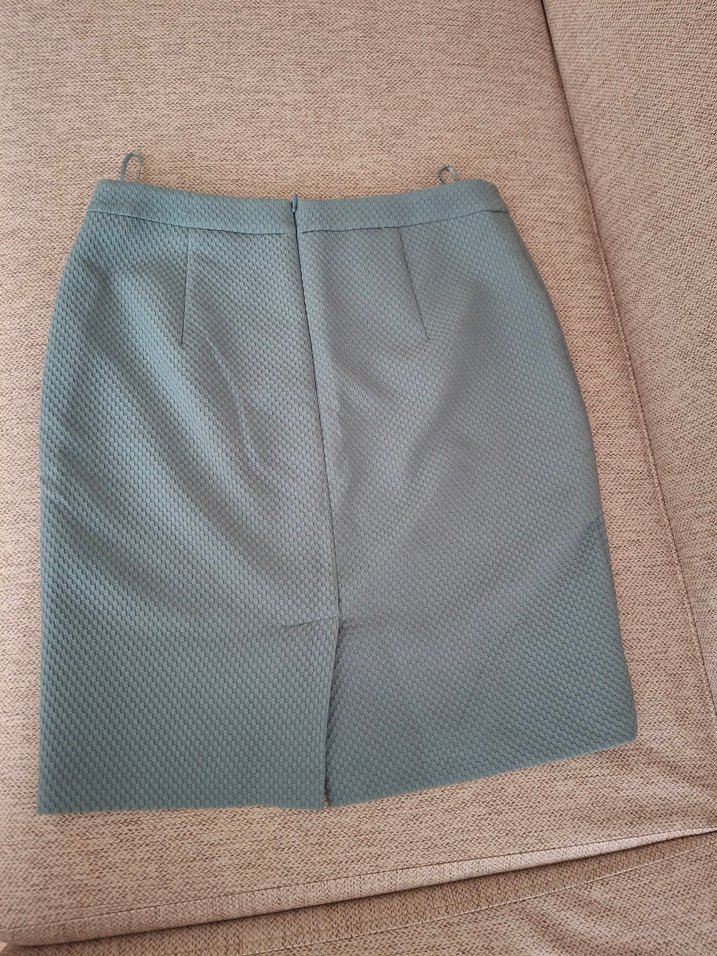 mavi Mini Kalem Etek Pilili - Görsel 2